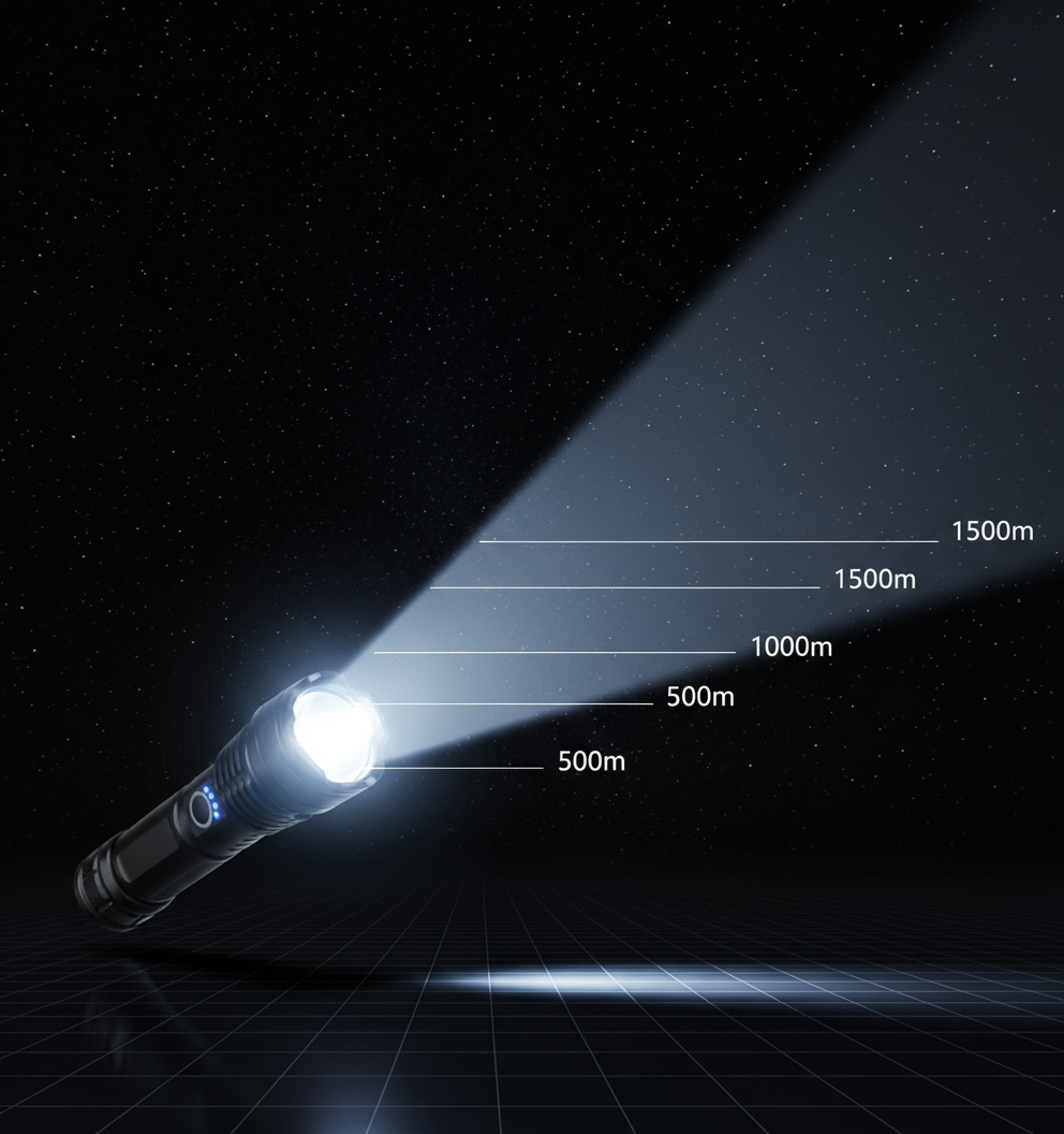 TacticalBeam™  – MOCNA latarka taktyczna
